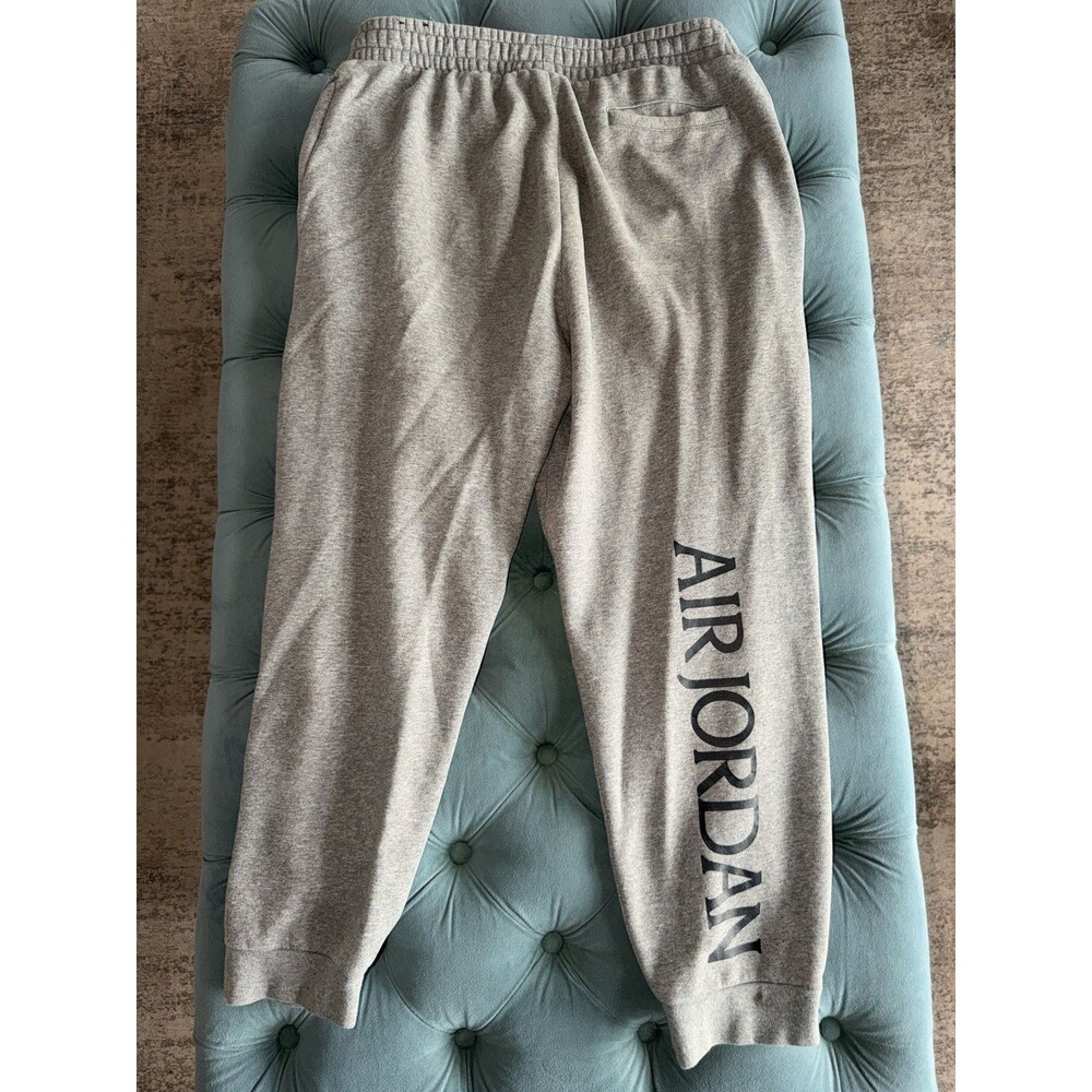 Nike Air Jordan Classic Jumpman Fleece Joggers Pants Mens Size Large DH9502-091 - Picture 4 of 5